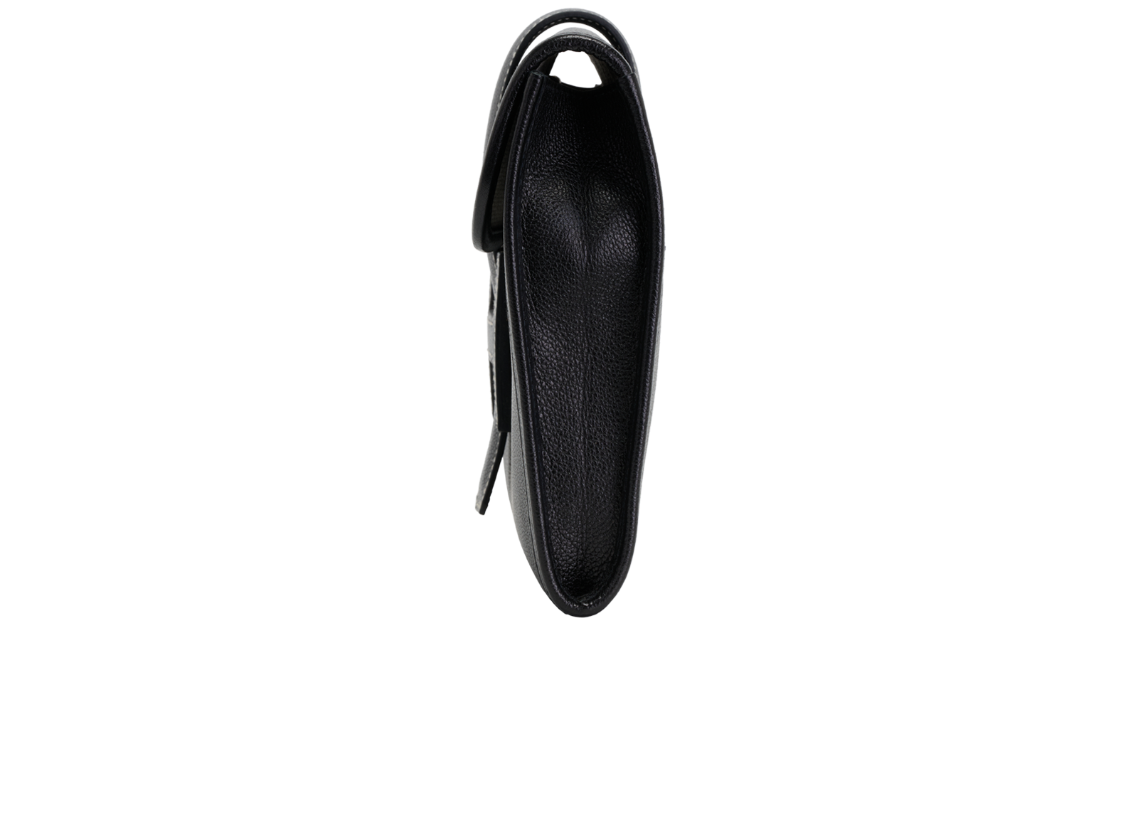 Jige Elan 29 Sellier Pouch In Epsom Noir, &pound;1,600, Handbags, Black, Leather, Bottom view